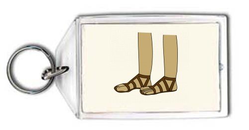 Feet In Sandals Keychain