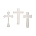 BestPysanky Set of 3 Assorted Blank Unfinished Wooden Crosses 9.5 Inches