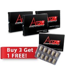 AriZe Natural Male Enhancement & Testosterone Booster - 4 packs of 10 capsules each