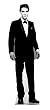 Elvis (Black Tuxedo) Life-Size Standup Poster