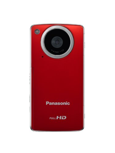 Panasonic TA-1 Ultrathin HD Pocket Camcorder Enabled with Skype and iFrame (Red)