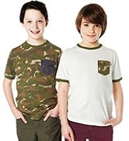 2 Pack Pure Cotton Camouflage T-Shirts with Stay New™