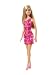 Barbie - T7442 - Poupée Mannequin - Barbie Chic Blonde Robe -  Rose Fuschia