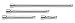 SK 4524 4 Piece 3-Inch, 6-Inch, 8-Inch and 12-Inch 3/8-Inch Drive Wobble Extension Set