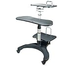 Aidata PCC003P-B PCcart(ABS) Mobile Workstation accommodates 15?~20? LCD monitors, CPU, keyboard, and mouse, Holds monitor and CPU up to 20kgs