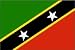 St. Kitts & Nevis Flag Nylon 12 in. x 18 in.