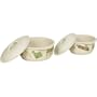 Corelle Coordinates 4-Piece Casserole Bake-and-Serve Set, Textured Leaves