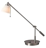 George Kovacs George's Reading Room? Table Lamp with Etched Opal Glass Shade Model P211-084