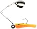 Johnson BSVP1/4-BCO Beetle Spin with Nickel Blade, Black/Chartreuse/Orange, 2-Inch