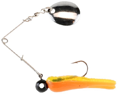 Johnson BSVP1/4-BCO Beetle Spin with Nickel Blade, Black/Chartreuse/Orange, 2-Inch