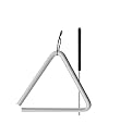 TreeWorks Chimes TRE03-6 6 High Carbon Steel Triangle with 1/2 Diameter and Triangle Beater