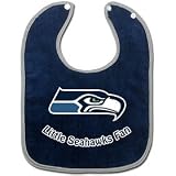 Seattle Seahawks Two-Toned Snap Baby Bib