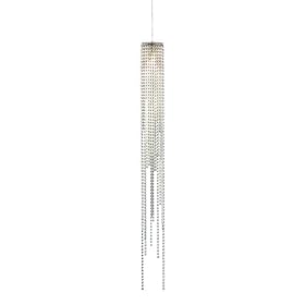 Nova Lighting 6341 Bead 1-Light Pendant, Brushed Nickel with Bead Chain Shade