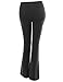Xpril Women's Solid Bootleg Flare Workout Yoga Pants