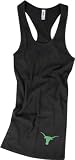 Texas Longhorns Women's Black Racerback Tank Top