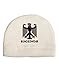 TooLoud Bundeswehr Logo with Text Child Fleece Beanie Cap Hat