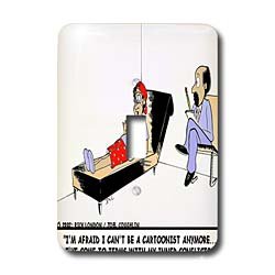 Londons Times Funny Medicine Cartoons - Losing Inner Conflicts - Light Switch Covers - single toggle switch