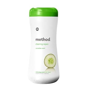 Cucumber Scent Cleaning Wipes, Cloth, 7 x 8, White, 30/pack