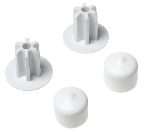ClosetMaid Hanger Bar Pole Caps, White #5638