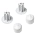 ClosetMaid Hanger Bar Pole Caps, White #5638