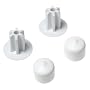 ClosetMaid Hanger Bar Pole Caps, White #5638