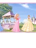 Disney Princesses & Hats Gazebo Pink Wallpaper Border