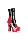 Flame-Print 5 Inch Chunky Heel Boot.