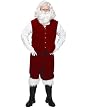 Velvet Santa Claus Large Vest w/ Gold Buttons