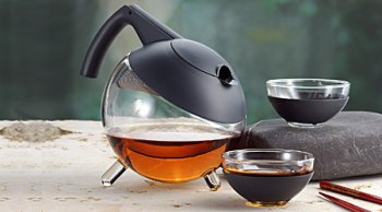 Jenaer GLOBO Tetera Jena Glas Teekanne Glass Teapot Tea Pot Museum