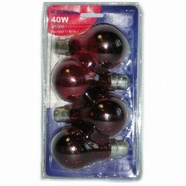 Childrens Toyshop  Electronics : Hyundai 40W Bayonet Fire Glow Bulb 4 Pack