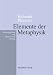 Books : Elemente der Metaphysik. Eine Vorlesung aus dem Wintersemester 1931/32.