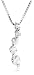 14k White Gold Journey Curve Pendant (1/6 cttw, H-I Color, I1 Clarity)