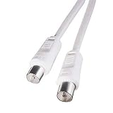 Hama Antennen-Kabel Koax Stecker - Koax Kupplung, 20 m, 85 dB