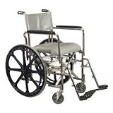 E  J Rehab Shower Commode Wheelchair with 17   HiBack
