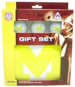 Michigan Wolverines Golf Gift Box Set