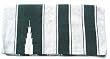 34 x 64 HUNTER GREEN WHITE Navajo Print Saddle Blanket