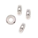 Sterling Silver Rondelle Smart Bead Spacer Stoppers - Fit Pandora - 7x2.7mm (4)