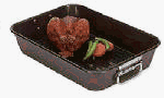 WearEver Commercial Bakeware Non Stick Roaster with Roasting Rack