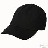 Washed Polo Cap (one size)-Black