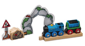 Childrens Toyshop  Toys : BRIO 33686 Wooden Railway System: Mining Play Set