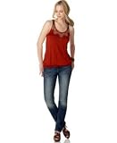 American Rag Lace-Print Embellished Racerback Tank Top & Skinny Jeans
