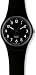 Swatch Women's Originals GB247 Black Plastic Quartz Watch with Black Dial