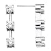 14K White or Yellow Gold Three-Stone Diamond Earrings - 0.50 Ct., 1.00 Ct., 1.50 Ct. or 2.00 Ct. (ALSO AVAILABLE WITH GEMSTONES)