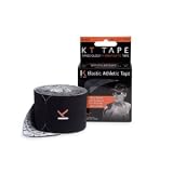 KT TAPE Original Cotton Elastic Kinesiology Theraeputic Tape - 20 Pre-Cut 10" Strips, Black