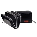 Aaron Irvin Microfiber Nylon Double Zip Wallet