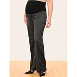 Motherhood Maternity: 3 Way Belly Gabardine Striped Fit And Flare Maternity Pants