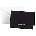Jean M. Stamped Thank-You Notes- Black