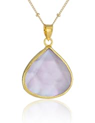 Coralia Leets Jewelry Design Raspberry Mother-Of-Pearl Doublets Necklace