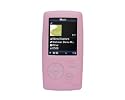 Premium Pink Silicone Skin for Sony Walkman NWZ - A815 / A816 / A818 Series with Armband and Belt Clip