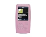 Premium Pink Silicone Skin for Sony Walkman NWZ - A815 / A816 / A818 Series with Armband and Belt Clip